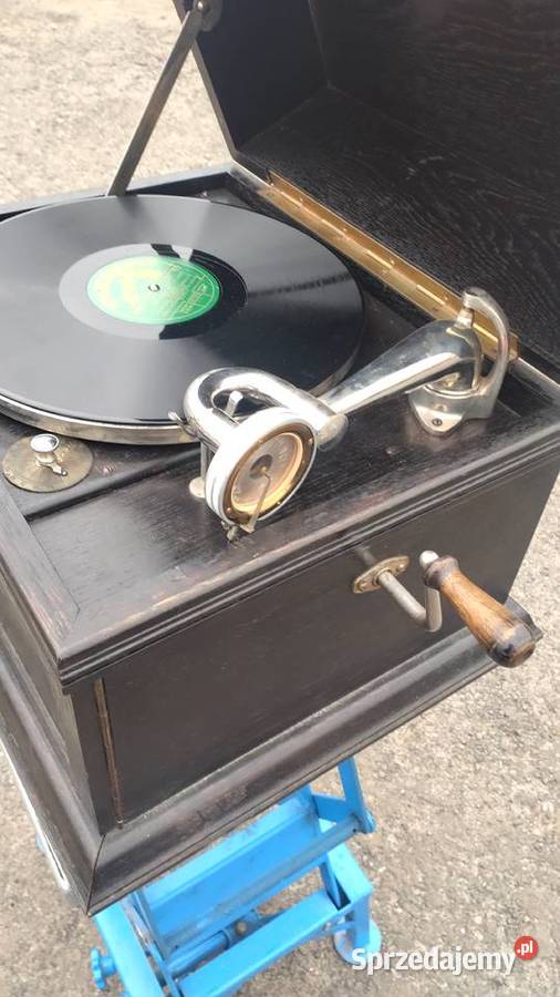 Stary przedwojenny patefon gramofon szafkowy na Łódź