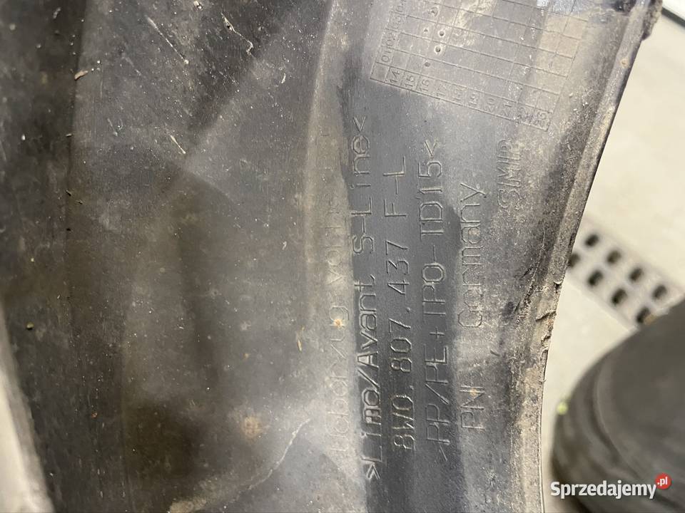 ZDERZAK AUDI A4 B9 S LINE PRZED LIFT 8W0807437FL Karoseria