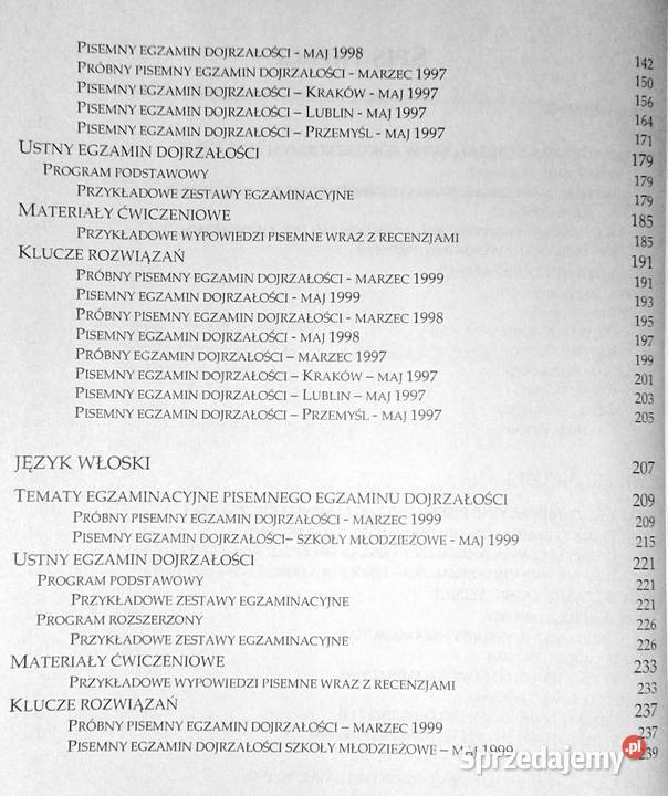 Informator maturalny 2000 Język francuski Chełm