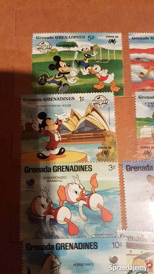 Znaczki pocztowe z serii Disney mazowieckie Warszawa