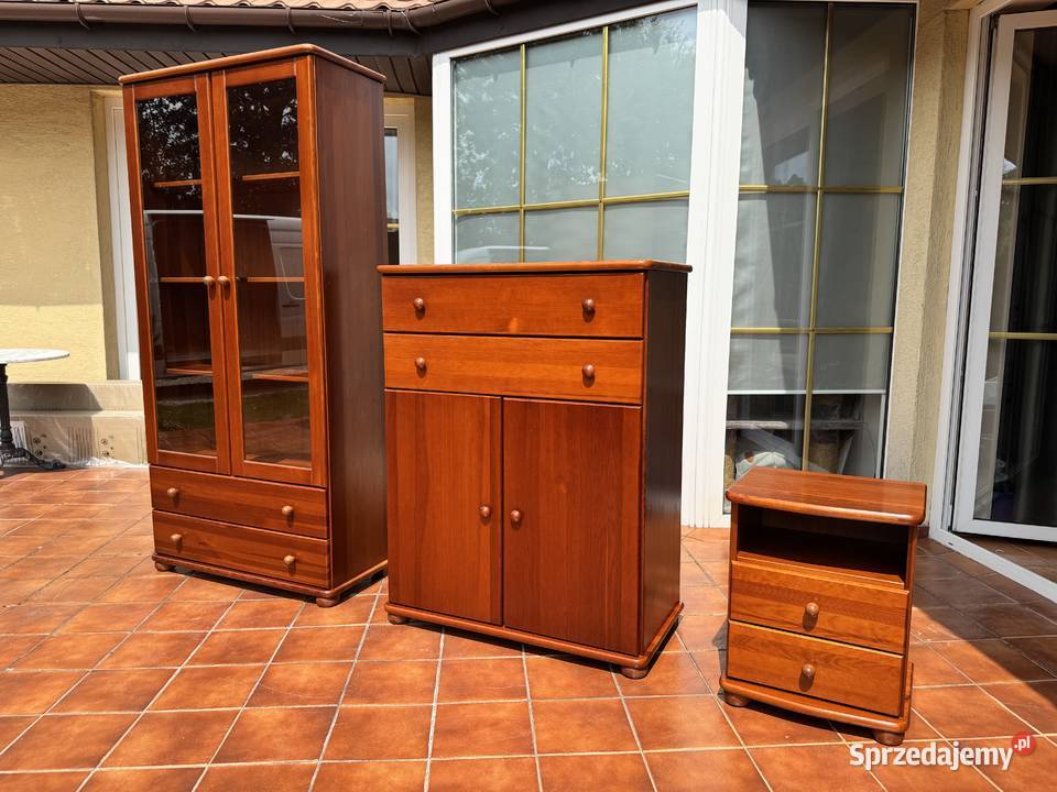 Witryna drewniana kredens regał Skalik kolor mazowieckie Sulbiny