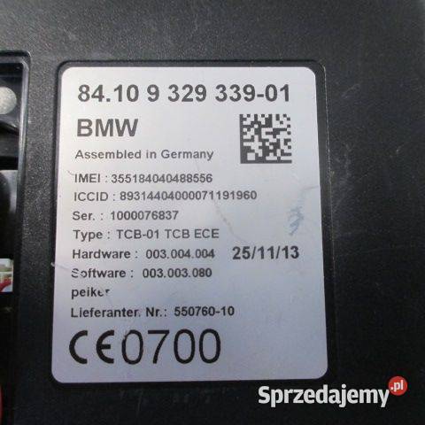 BMW MODUŁ TELEMATIK TCB BCE BLUETOOTCH 9329339 Rakoniewice sprzedam