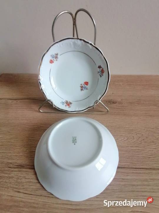 Dwie miseczki porcelanowe trzy Bukiety Wawel PRL Porcelana i szkło