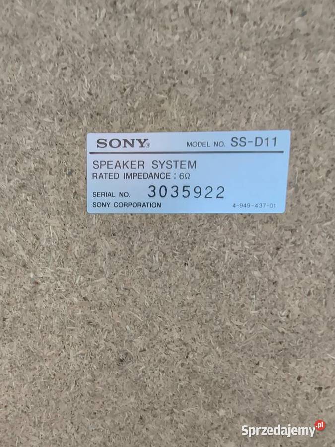 Głośniki SONY SS D11 drewniana obudowa