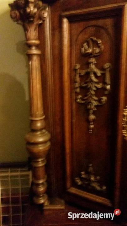 Kredens antyczny dębowy z początku XX wieku lubelskie