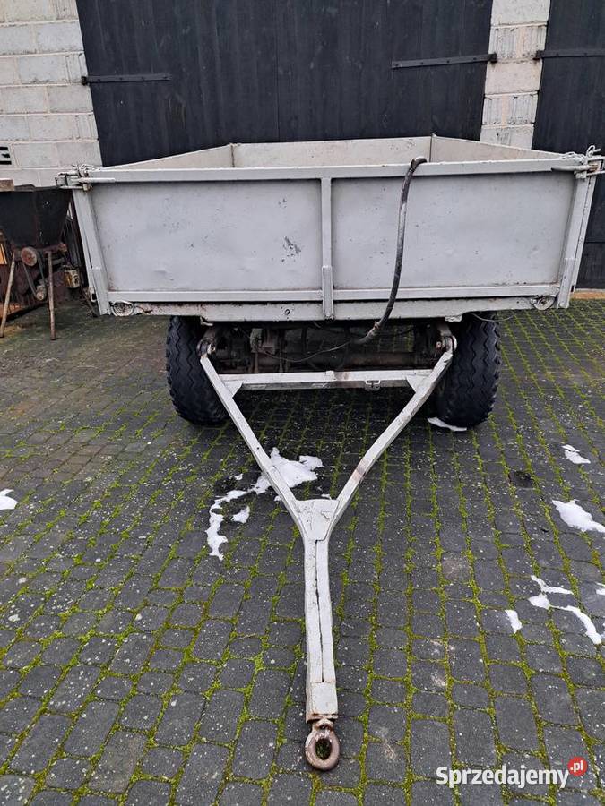 Przyczepa sztywna nie wywrotka 35 t kaczuszka nieuszkodzony Krzymów sprzedam