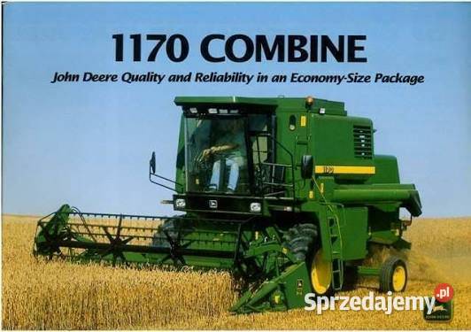 Instrukcja napraw JD1170 kombajn John deere 1170 Szamotuły