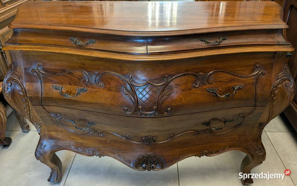 Wspaniała komoda neobarokowa orzech sklep sprzedam