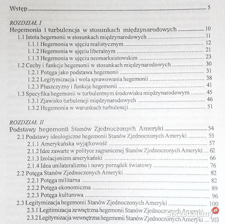 Hegemonia Stanów Zjednoczonych Ameryki Paweł Chełm