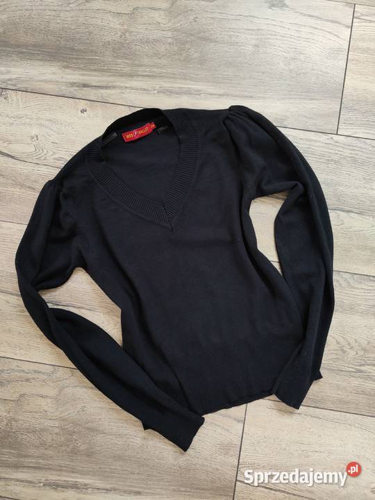 Czarny sweter sweterek 36 38 Jasło