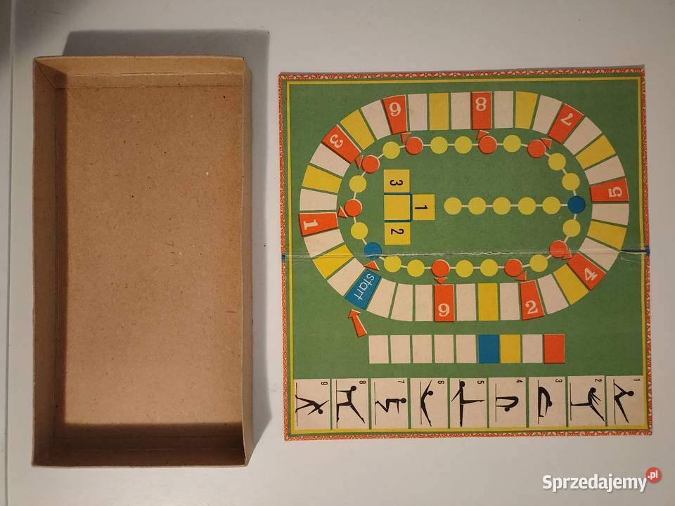 Stara gra planszowa z epoki PRL Ścieżka zdrowia Kościan sprzedam