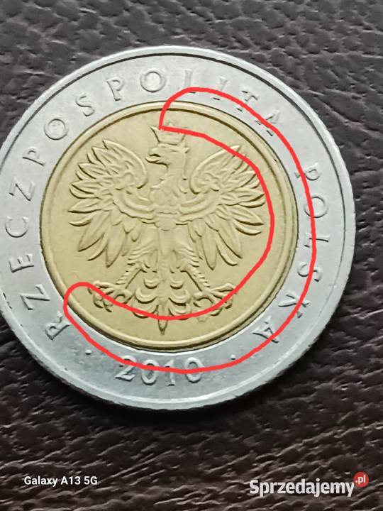 5 Złotych 2010 r Destrukt Konin sprzedam