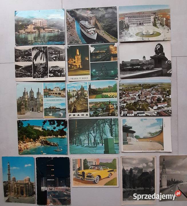 Stare kartki pocztowe PRL pocztówki zagraniczne śląskie