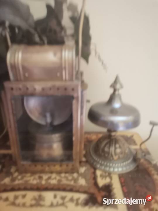 Stara lampa kolejowa na karbid z lat 30 tych Kraków