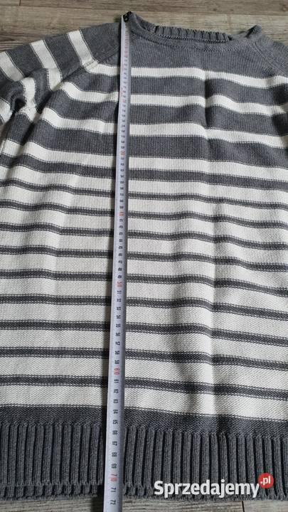 Męski sweter w paski Springfield 100 bawełna długi Leżajsk