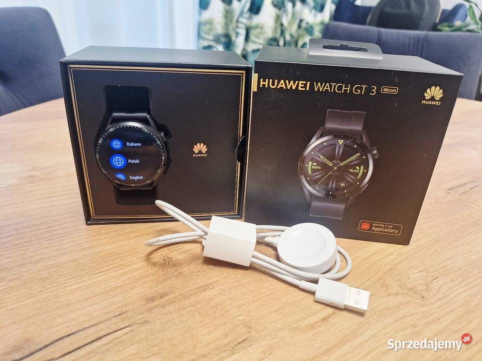 Smartwatch Huawei Watch GT3 uszkodzona bateria Lutynia