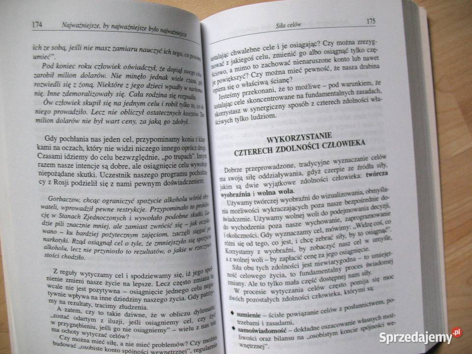 Najpierw rzeczy najważniejsze S R Covey książka ISBN 8372278113