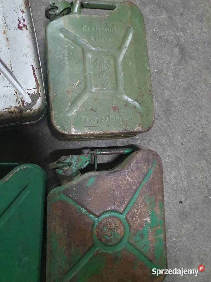 Kanister Metalowy Stary prl wojskowy 5L 10L 4 Pozostałe Pozostałe dolnośląskie