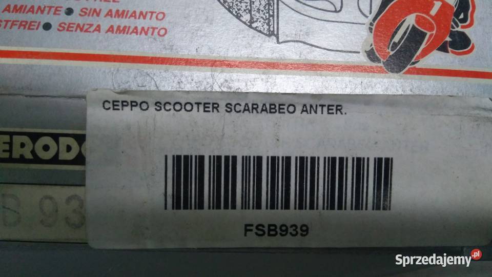 Szczęki hamulcowe Ferodo FSB939 Aprilia Scarabeo Bielsk Podlaski