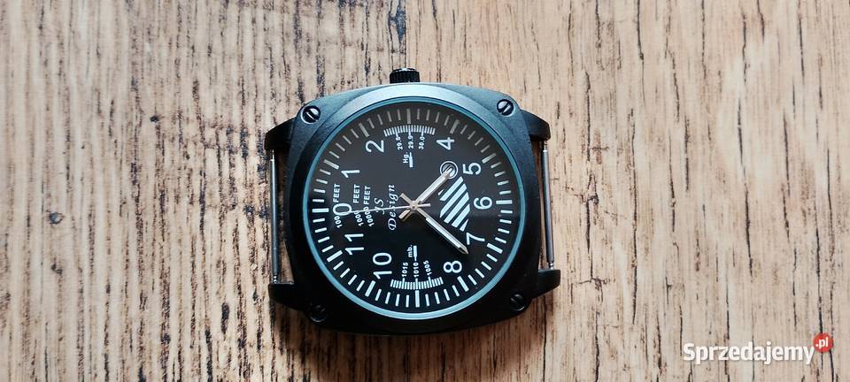 Zegarek JS Design Cockpit Styl Lotniczy Nowa kujawsko-pomorskie Wąbrzeźno