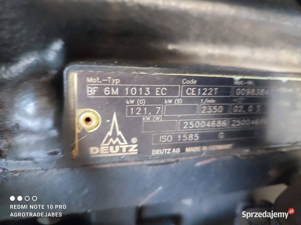Silnik Deutz Fahr Agrotron 150 Wilkowo