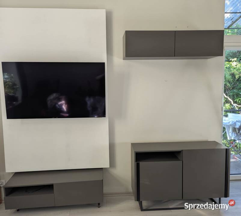 Zestaw mebli grafitowych salon Łódź