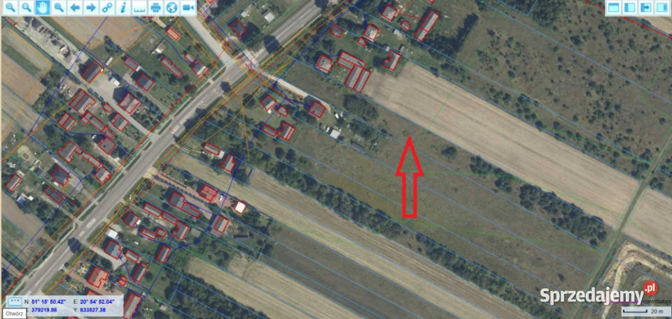 Działka rolnobudowlana na sprzedaż Chustki 6936m2