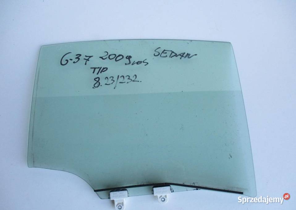 SZYBA BOCZNA TYŁ PRAWY INFINITI G G37 SEDAN 1 Karoseria Nowy Tomyśl