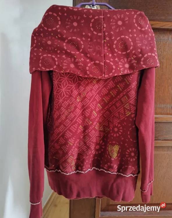 Bordowa bluza kurtka ramoneska Desigual r S czerwony Gdańsk