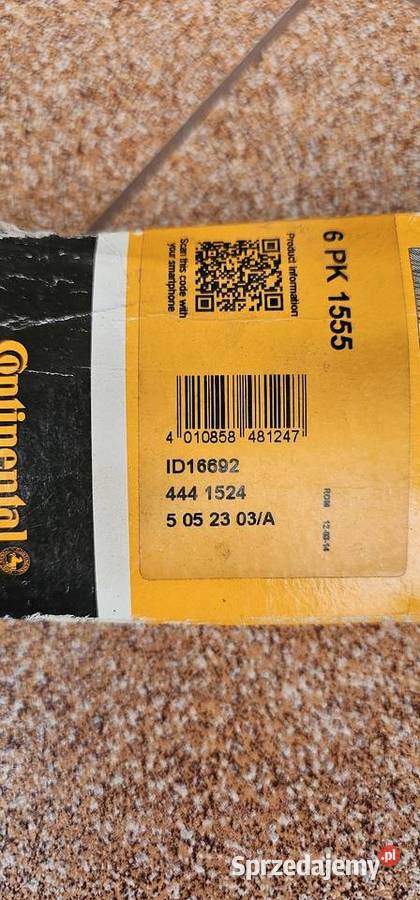 Pasek klinowy 6 PK 1555 Continental śląskie Lubliniec