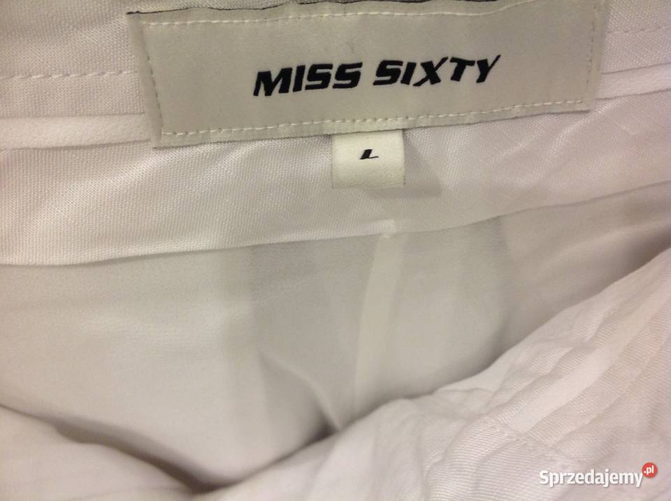 Białe Spodnie Damskie MISS SIXTY L szeroka lubuskie Nowa Sól
