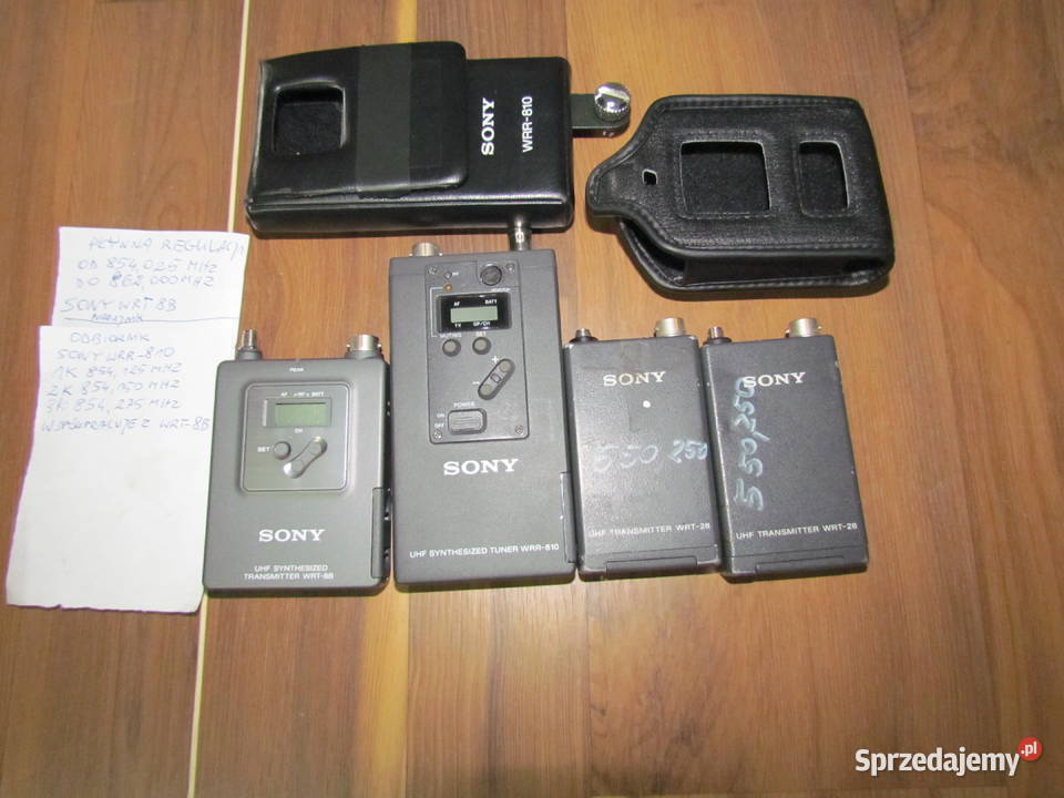 Nadajniki Odbiornik Sony WWR810 WRT8B WRT28 śląskie Świętochłowice