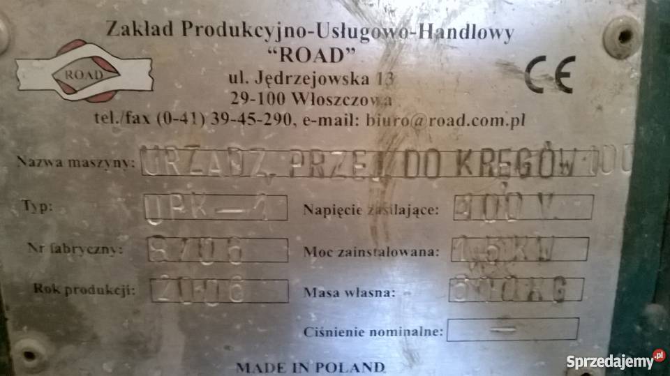 Maszyna do produkcji kręgów betonowych Produkcja wielkopolskie
