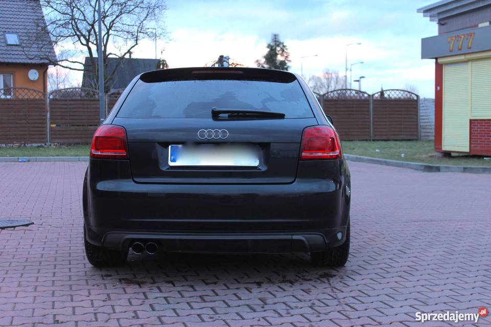 Audi A3 8P czarna S3 Sline Alu Leszno