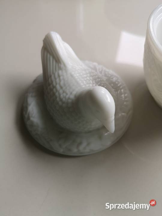 Bombonierka Gołąb Porcelana i szkło Toruń