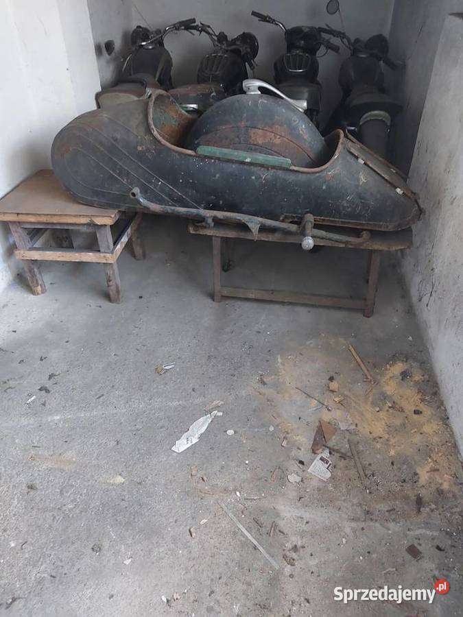 Junak M07 z koszem 1958 Wrocław