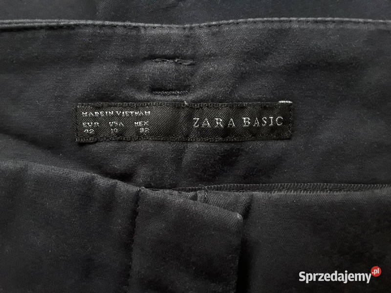 Klasyczne spodnie granatowe r42 Zara Basic Odzież damska mazowieckie Warszawa