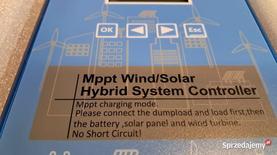 Kontroler hybrydowy MPPT Wind 800W Solar 600W Ostrów Wielkopolski sprzedam