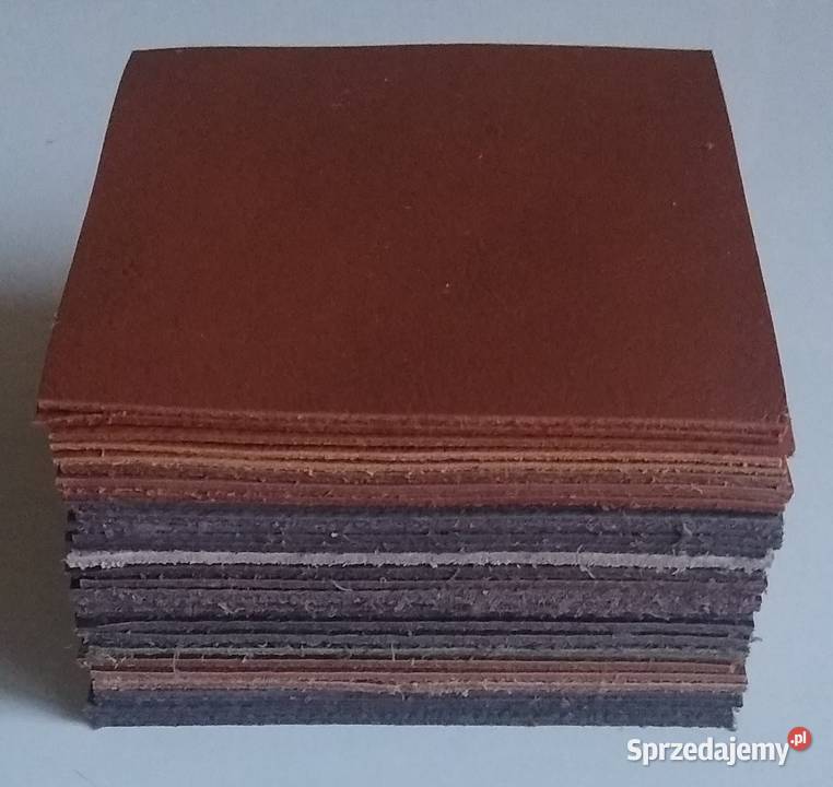 Skóra Kwadrat 8 x 8 30 sztuk Licowa Włoska sprzedam