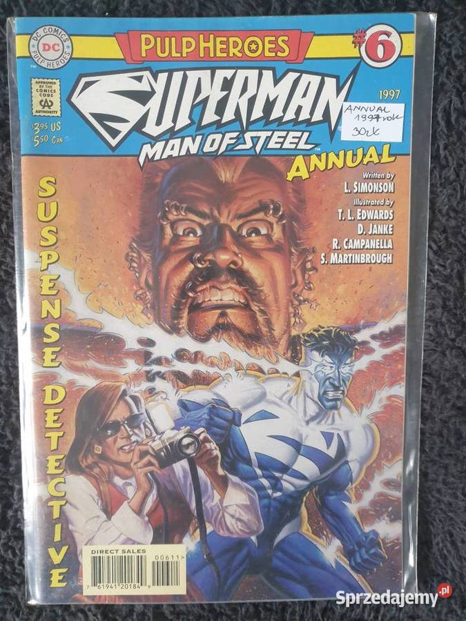 Superman Annual zestaw 7 komiksów DC USA lata pomorskie Gdynia