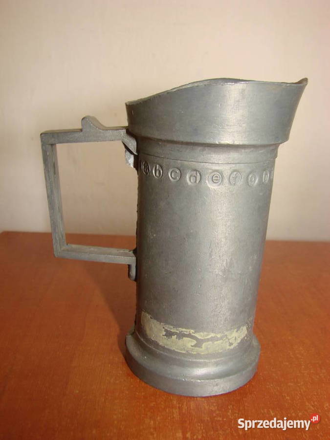 mały cynowy dzbanek Pruszcz Gdański