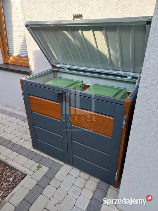 wiata śmietnikowa obudowa kubłów 120x65x110 Altany i wiaty Gryfice
