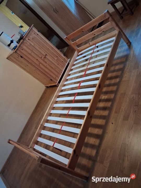 Łozko drewniane sosnowe Krosno Odrzańskie