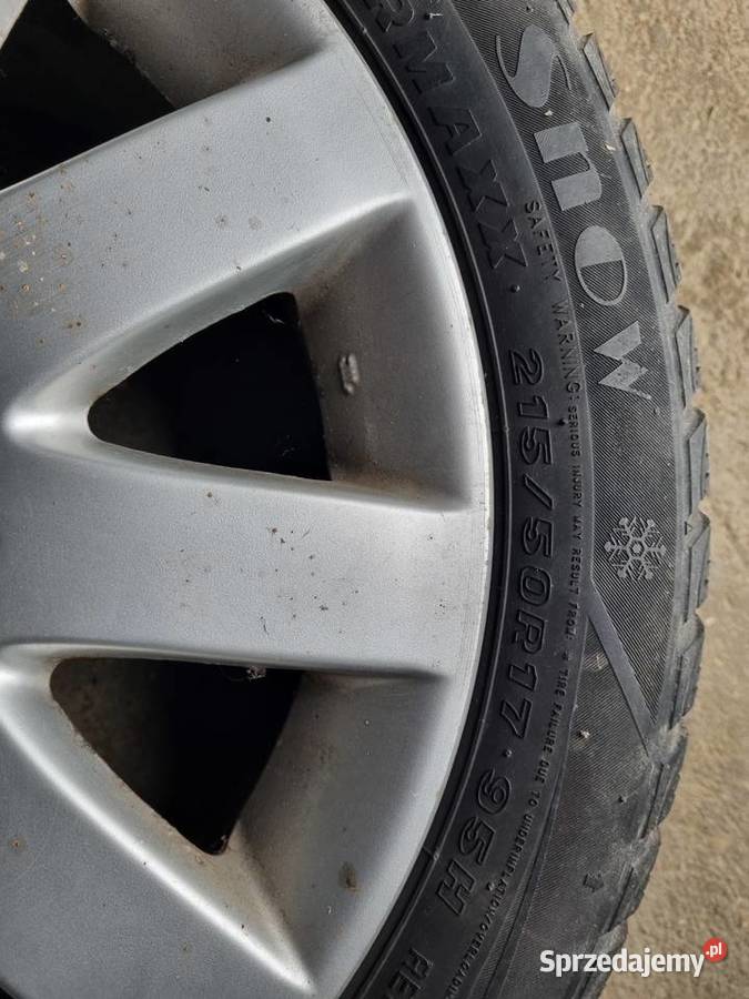 Sprzedam 4 felgi z oponami zimowymi 17 5 śrub podkarpackie Wiśniowa sprzedam