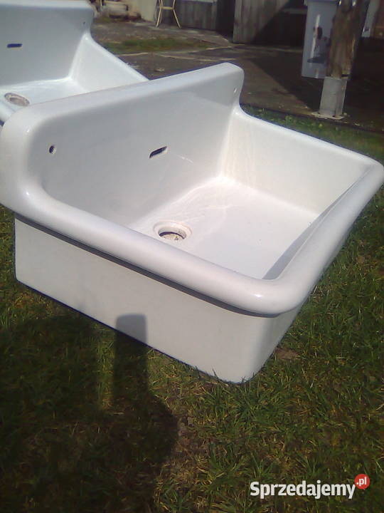 Umywalka zlew stary wielki porcelanowy ceramika