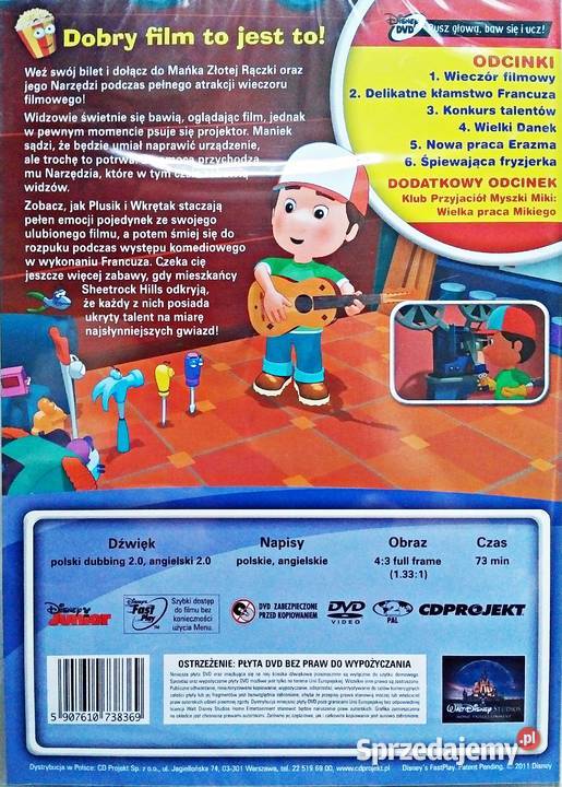 ZŁOTA RĄCZKA WIECZÓR FILMOWY DISNEY JUNIOR Kalisz