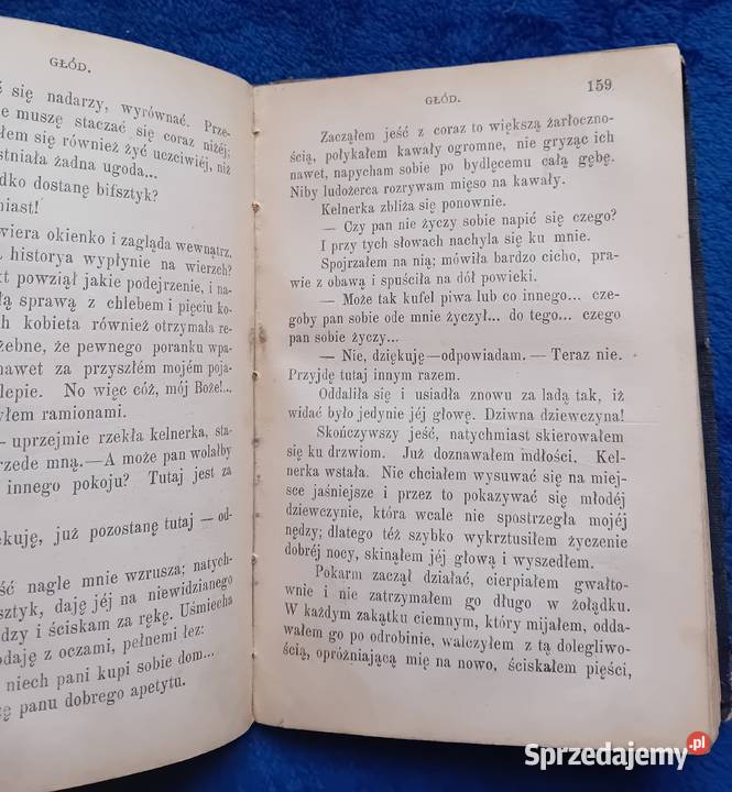 Knut Hamsun Głód Wydanie przedwojenne Półskórek Koźminek