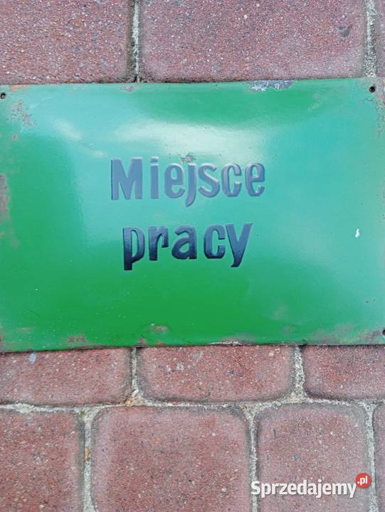 Stare emaliowane tablice informacyjne Tablice i numery Ogrodzieniec sprzedam