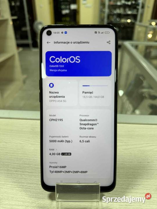 Smartfon Oppo A54 4 GB 64 GB 5G Elbląg
