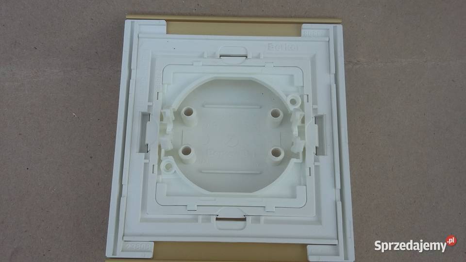 Włącznik łącznik światła BERKER B1 MosiądzBiały